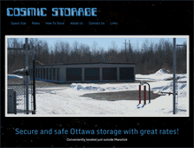 Tablet Screenshot of cosmicstorage.com